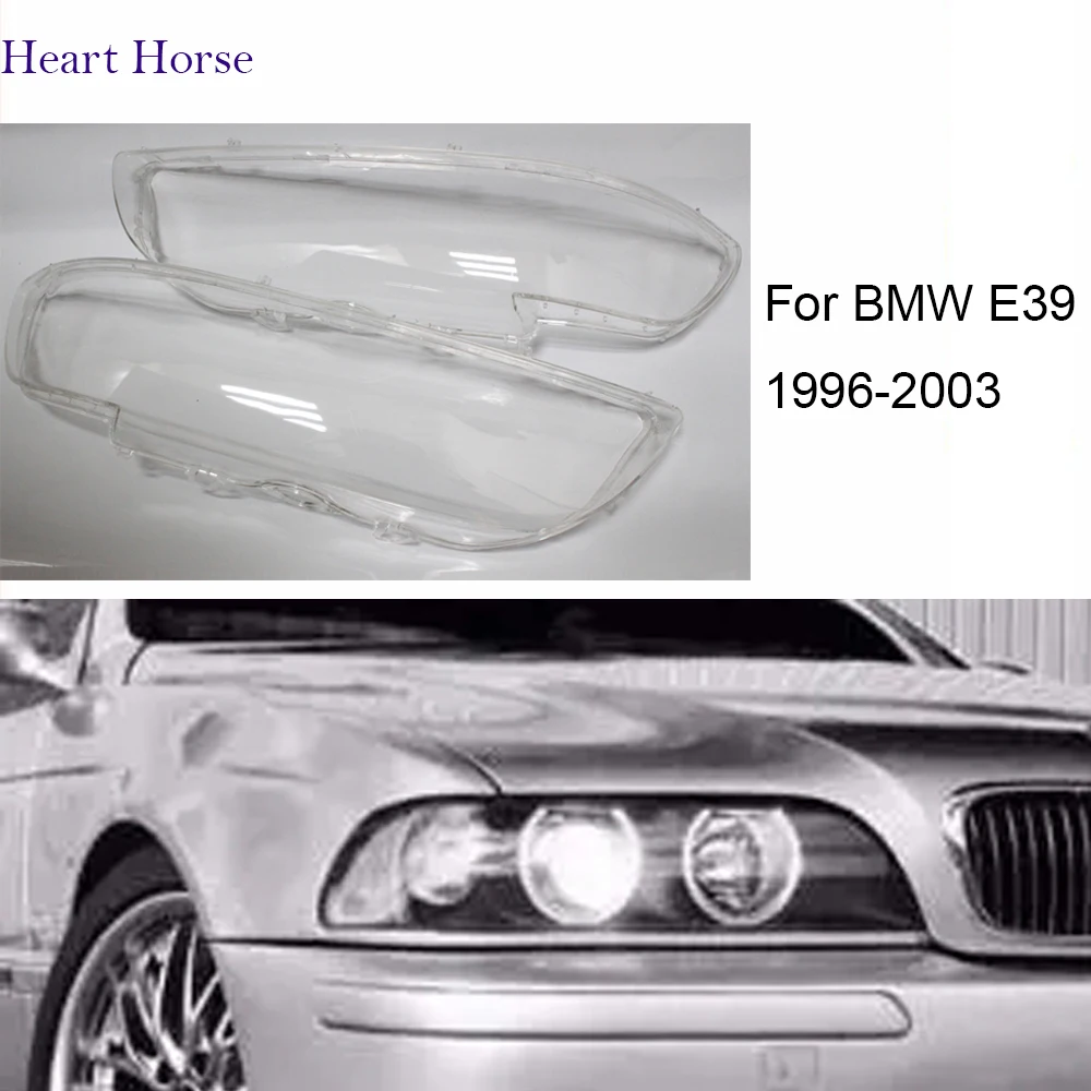 For Bmw E39 Headlight Cover Glass Lens Automobiles Head Light Lamp Kit