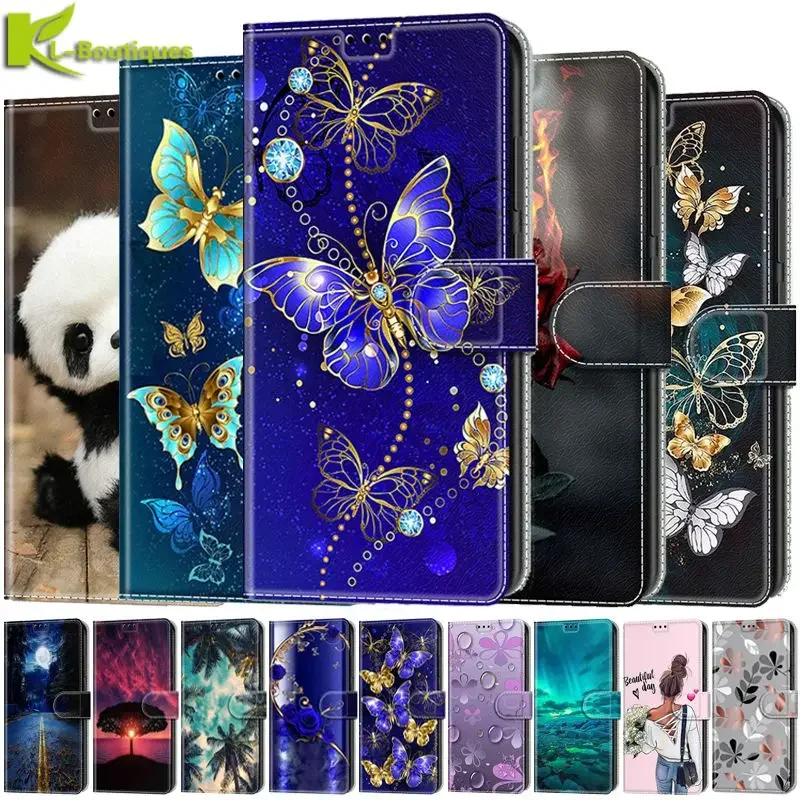 Magnetic Flip Leather Wallet Phone Case with Book Cover