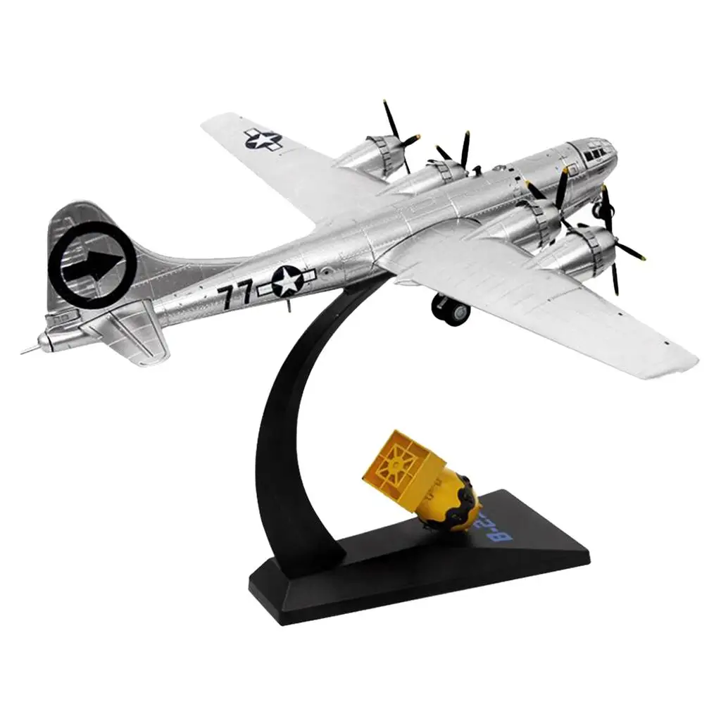

1/144 WWII American B29 Bomber Fighter Airplane Toy with Display Stand