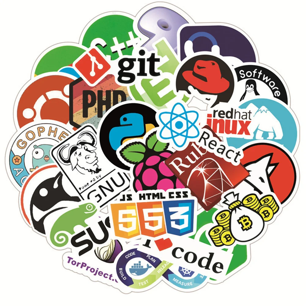 10-30-50PCS-Computer-Programming-Program-Language-Stickers-Suitcase ...