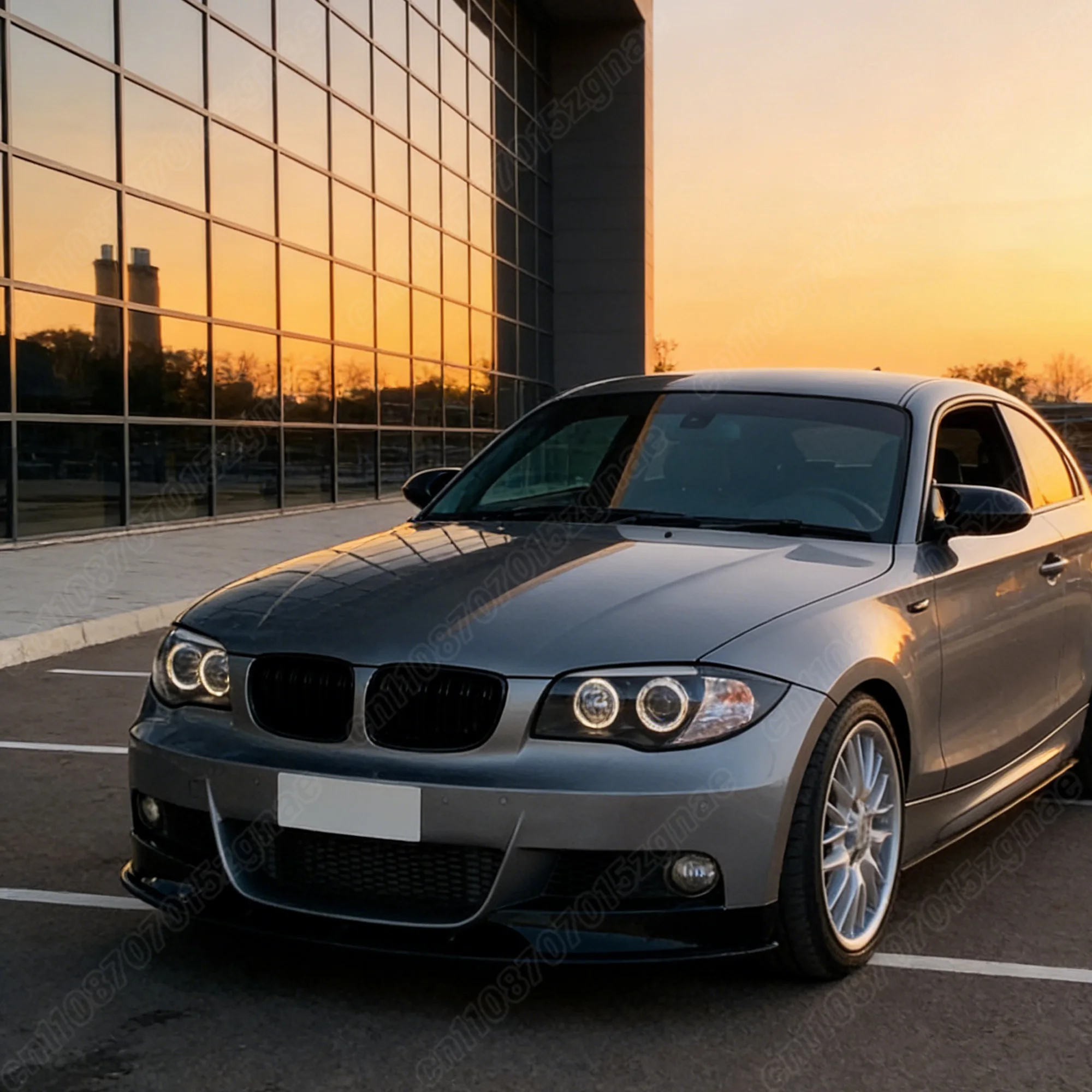 BMW 1 시리즈 E82 M 스포츠 2007 2008 2009 2010 2011 2012 2013 2014 자동차 프론트 범퍼 립 바디 개조 스플리터 키트