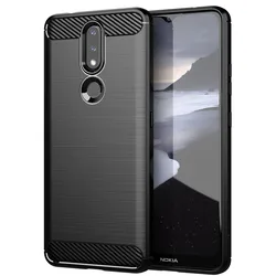 Enhanced Shockproof Soft Silicone Protective Phone Bumper Cover for Nokia XR20 (Black)