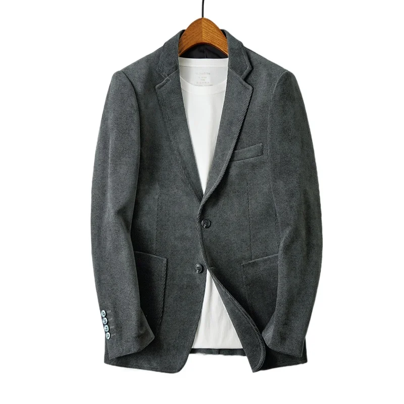 High Quality Fashion Handsome Business Leisure Autumn and Winter New Suit Thick Material Suit Jacket  Blazer Masculino Slim Fit 5
