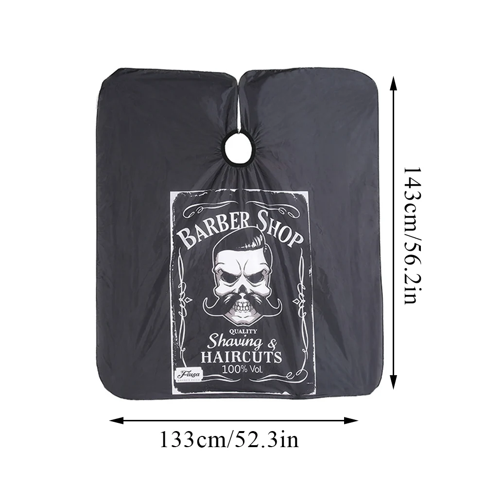 Hairdressing Cape Barber Hairdressing Cape Retro Hair Cutting Cape Black White Coat To Cut Hair Styling Tool Waterproof Apron for Man Haircut
