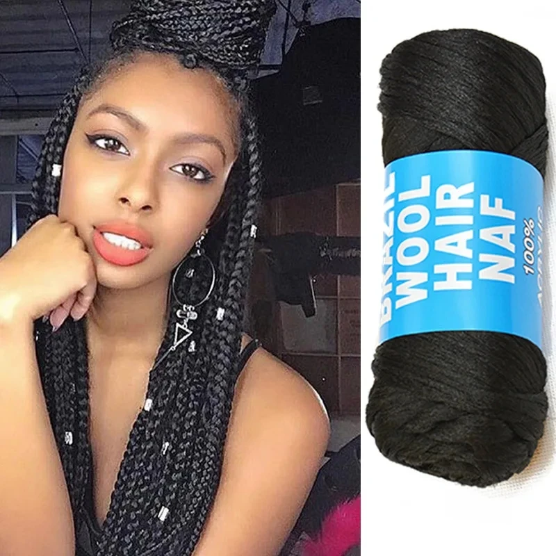 Brazil Wool African Yarn Woven Low Temperature Flame Retardant Synthetic Fiber