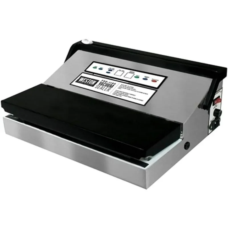 

WESTON BRANDS Vacuum Sealer Machine ， Sealing Bags up to 11" Wide, 680 Watts, Pro 1100 Stainless Steel