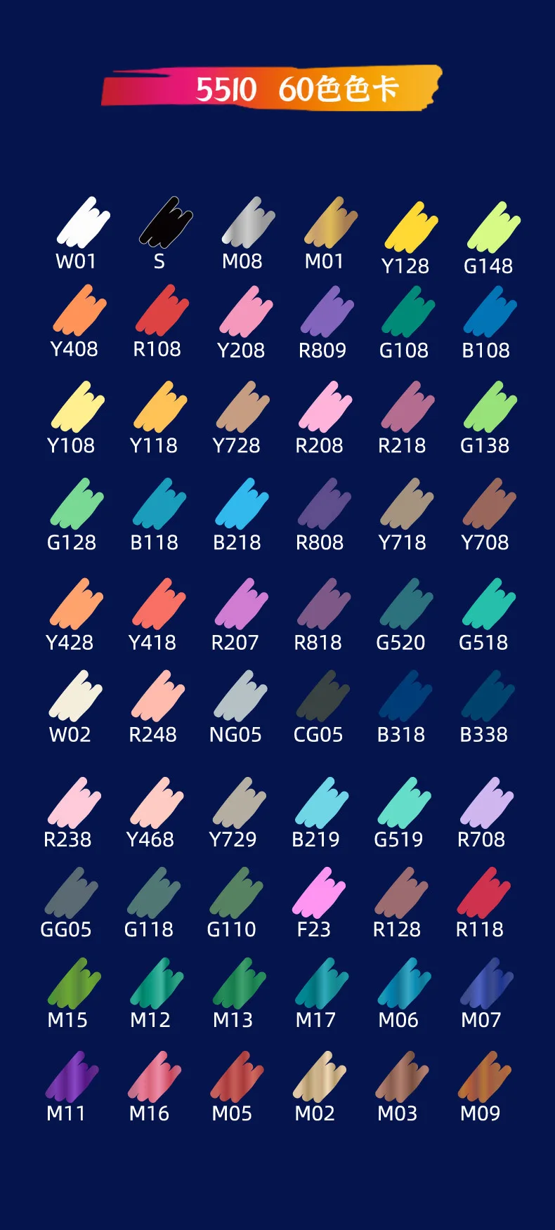 JUPAI Colors Acrylic Paint Pens, Large capacity 5g Water-based Ink Permanent Markers for Drawing Manga Arts and Crafts Supplies