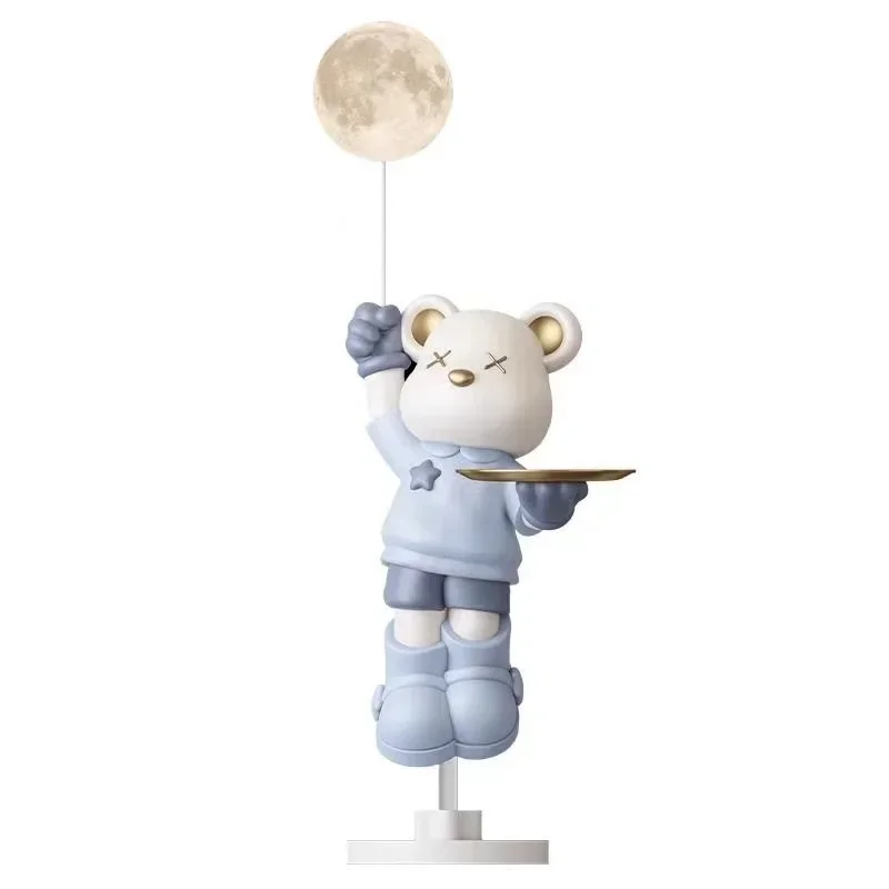 Large Violent Bear Floor-standing Ornaments, Fortress Living Room Luminous Bluetooth Speaker Tray Storage Smart Furniture 5