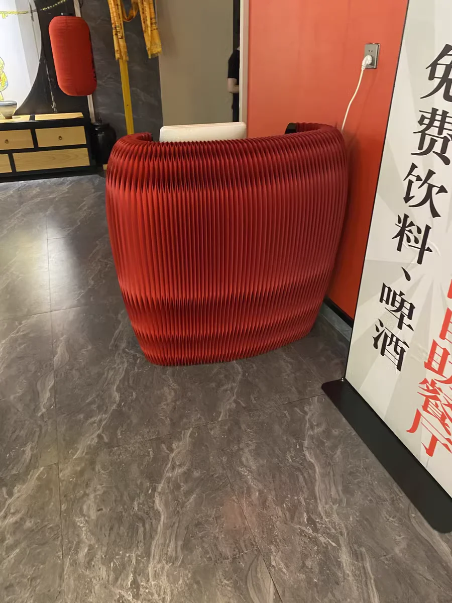 Modern minimalist commercial office reception desk, clothing store, convenience bar, exhibition information desk GN645TB