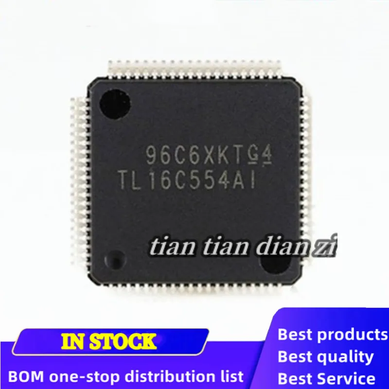 

1pcs TL16C554AIPNR screen printing TL16C554A package QFP80 universal asynchronous transceiver chip