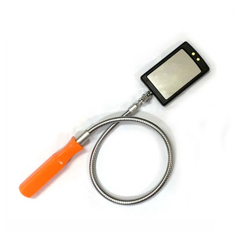 Car Inspection Mirror Car LED Light Extendible Inspection Mirror Endoscope Car Chassis Angle View Automotive Telescopic Detection Repair