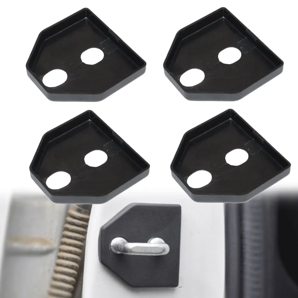 4 db fekete műanyag csattal ellátott korróziógátló autóajtózár védőburkolat kiegészítők Subaru Forester Legacy XV-hez_voghion.com