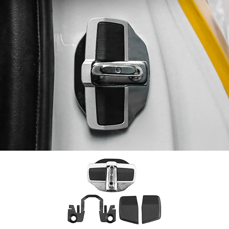 TRD Door Stabilizer Door Lock Protector Latches Stopper Covers 2 Sets For Toyota Land Cruiser Alphard Vellfire