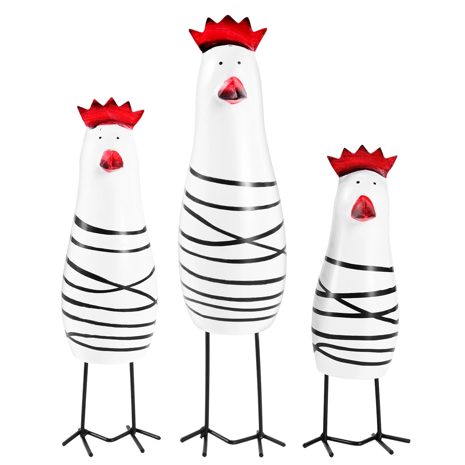 

Wooden Chick Miniatures Carving Chicks Chick Statue Wooden Chicks Ornament Free- Stand Chicken Statue Windowsill