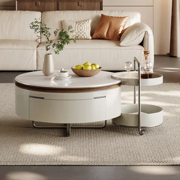 Luxury Round Coffee Table Set 1