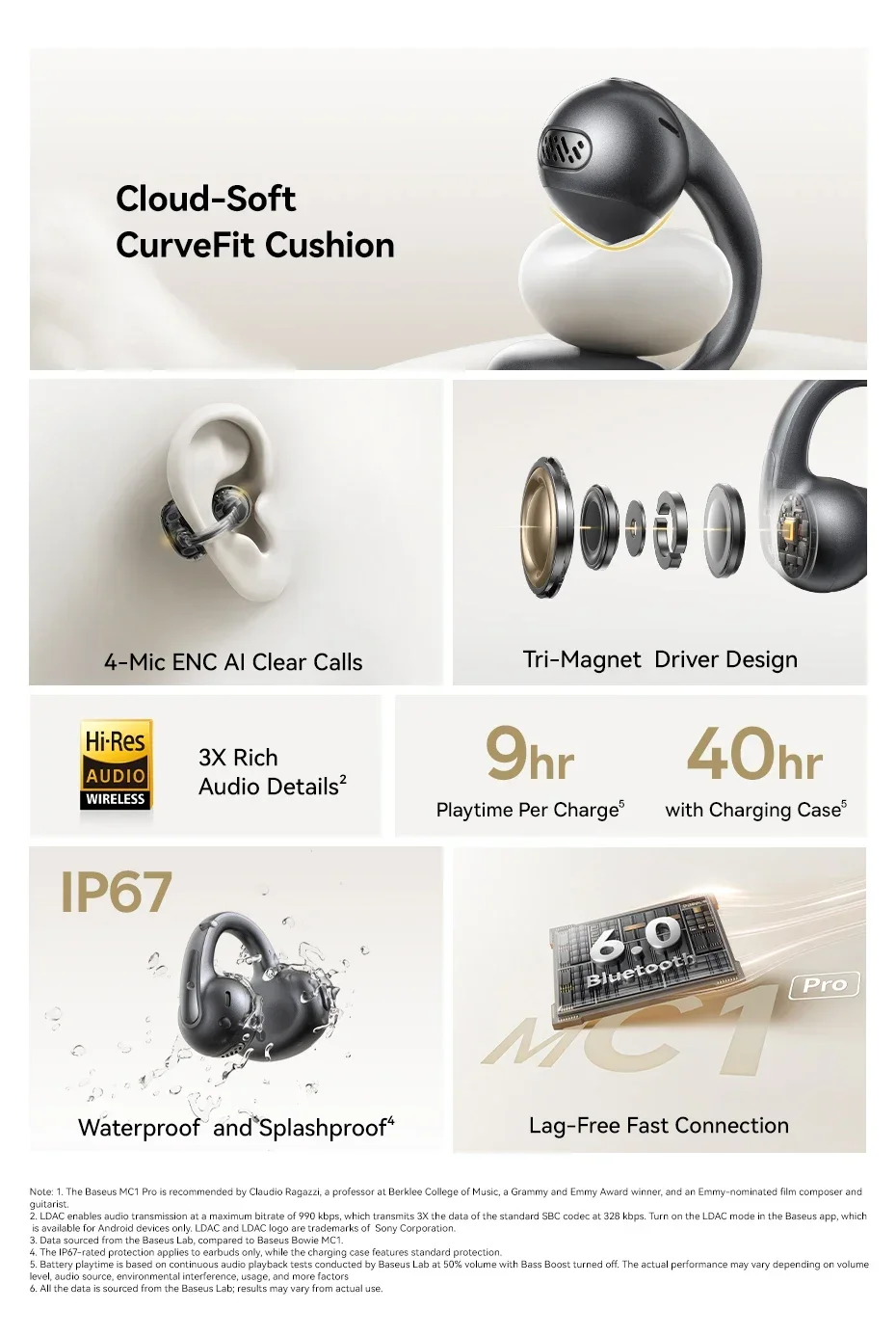 Baseus MC1 Pro Open-Ear TWS Earbuds