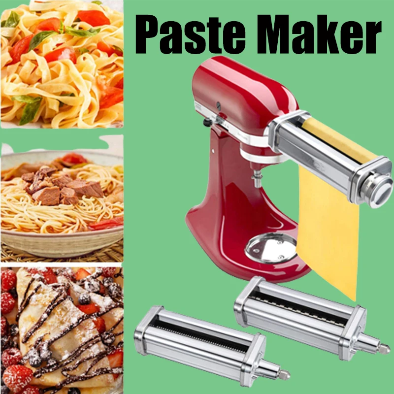 Noodle Paste Makers Parts for Kitchenaid KA Fettucine Spaghetti Cutter Roller  Stand Mixers Kitchen Aid Pasta Food Set Processors - AliExpress