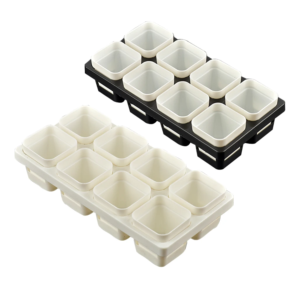 8 Holes Succulents Pots Plastic Flower Pot Plants Container Seedlings Nursery Supplies Home Decoration (Inner Dia. 6.5CM)