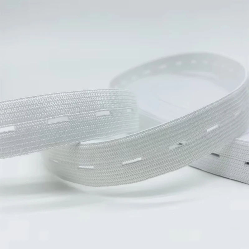 5 m elastischer Gürtel mit Knopfloch, elastischer Gürtel mit geflochtenem Knopfloch, elastischer Stretchgürtel, DIY-Nähkleidungszubehör – Detail 5