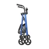 Ultra Folding Medical Rollator Walker with Seat Rolling Walker Height Adjustable with Comfort Handles and Foam Padded Backrest 1