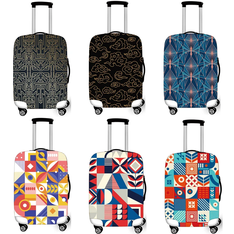 Luggage Cover Fashion Dust-proof Thicken Travel Accessory Covers Apply To  18-32 Inch Mom Print Suitcase Trolley Protective Case