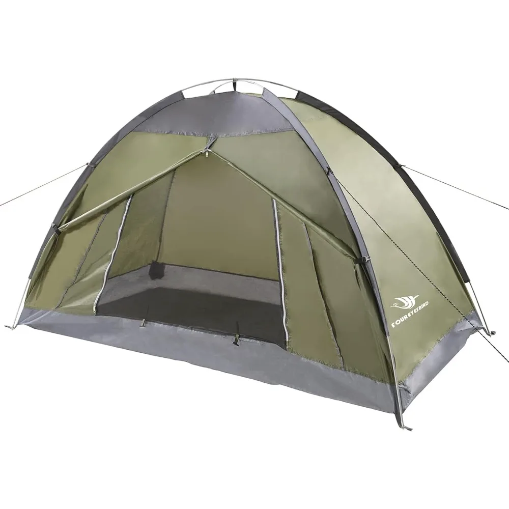 

Одинарная палатка-рюкзак 7,2 × 4 × 4 фута, водонепроницаемая палатка для кемпинга и походов может использоваться одним человеком, яркая и прочная