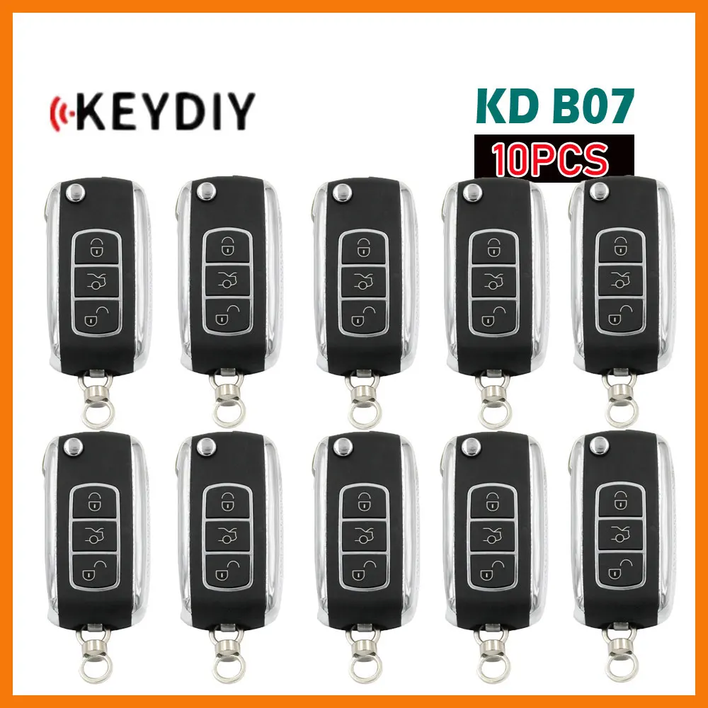 10Pcs Keydiy Kd B07 Chiave A Distanza Universale Per Bentley Style 3 Pulsanti Chiave Per Auto A Distanza Per Programmatore Chiave Kd900/Kdmini/Kd-X2