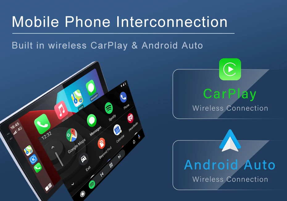 1DIN android13 2K 360 Panorama Car Radio 7/9/10inch Universal Host Players Topwa