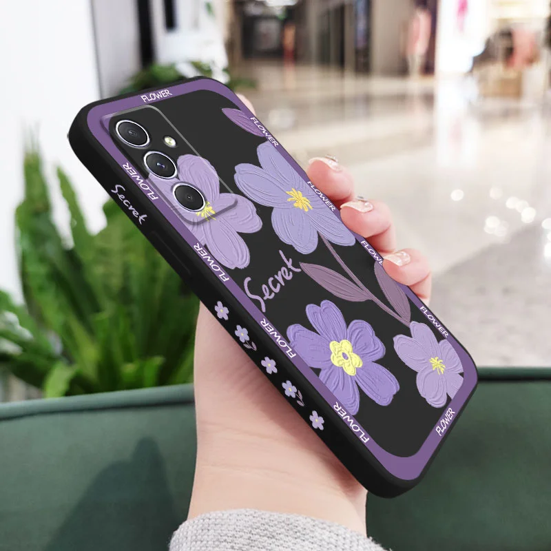 Vibrant Purple Flower Phone Case - Artistic Floral Design