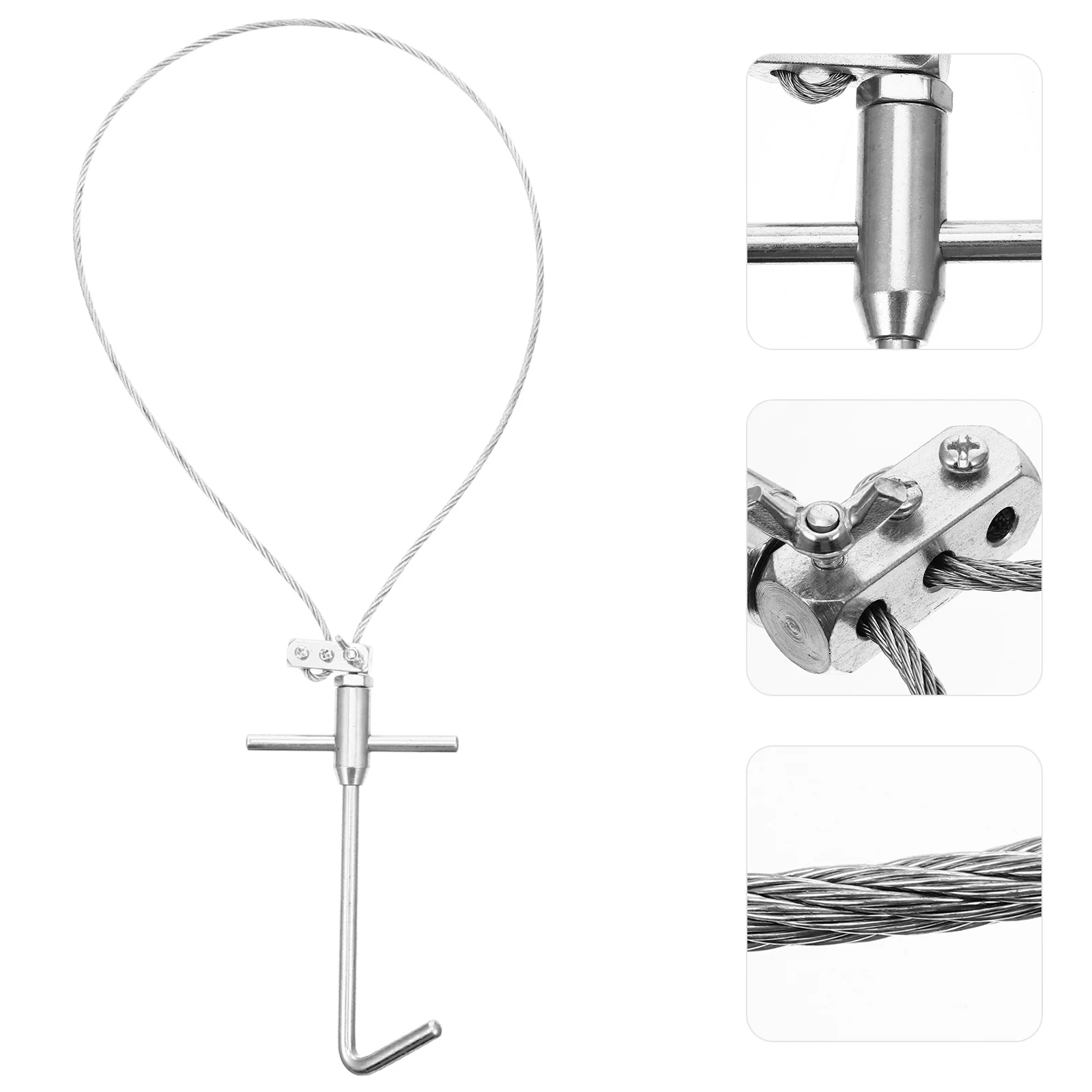 

Pig Set Trap Farm Accessories Stainless Steel Catcher with Self-Locking Mechanism Holder Snare
