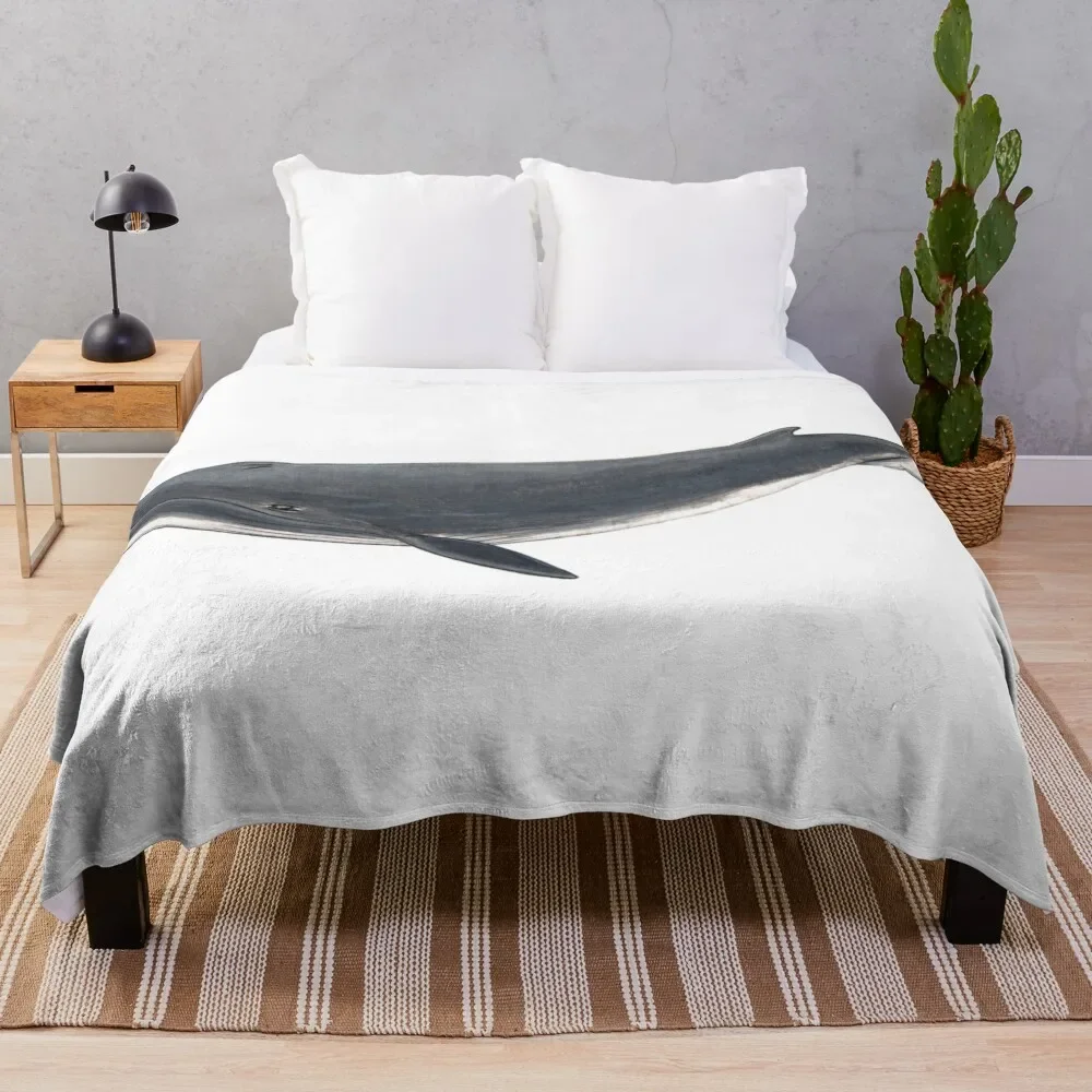 

Baby Sei whale Throw Blanket Sofa Blanket Summer Blanket Plaid on the sofa Luxury Thicken