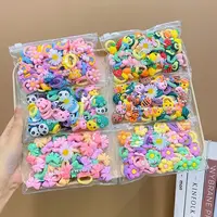 10/20Pcs/Set Cute Cartoon Rubber Elastic Hair Bands Girls Not Hurt Hair Small Scrunchie Kids Sweet Hair Ties Hair Accessories 3