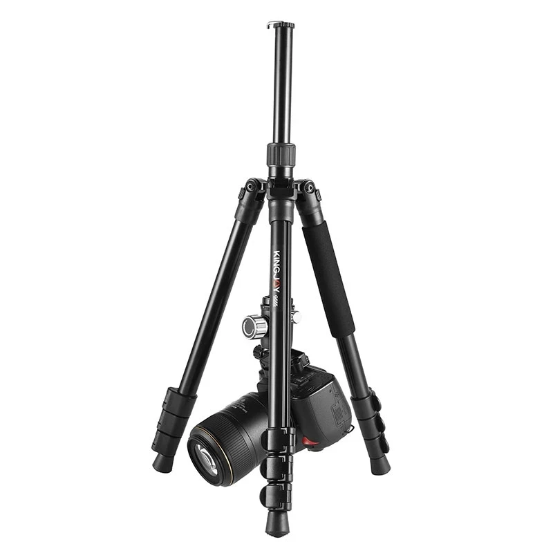 KINGJOY 전문 휴대용 삼각대 키트, 모노포드 스탠드 버클 잠금 볼 헤드, 여행 DSLR 카메라 사진, G555