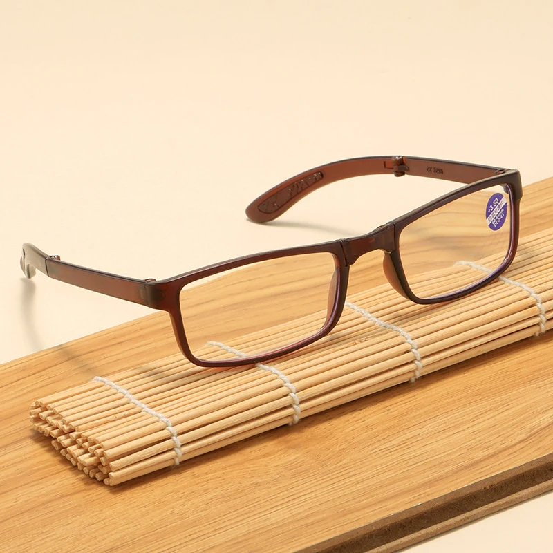 2024 Foldable Ultra Light TR90 Myopia Glasses Fashionable Unisex Portable Eyewear with Box Men Women Finished Myopia Glasses 5