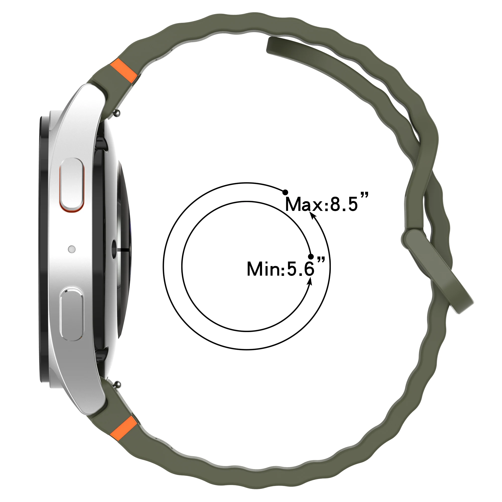 Premium Silicone Strap - Official Replacement Bracelet for Smartwatches (40mm/44mm)