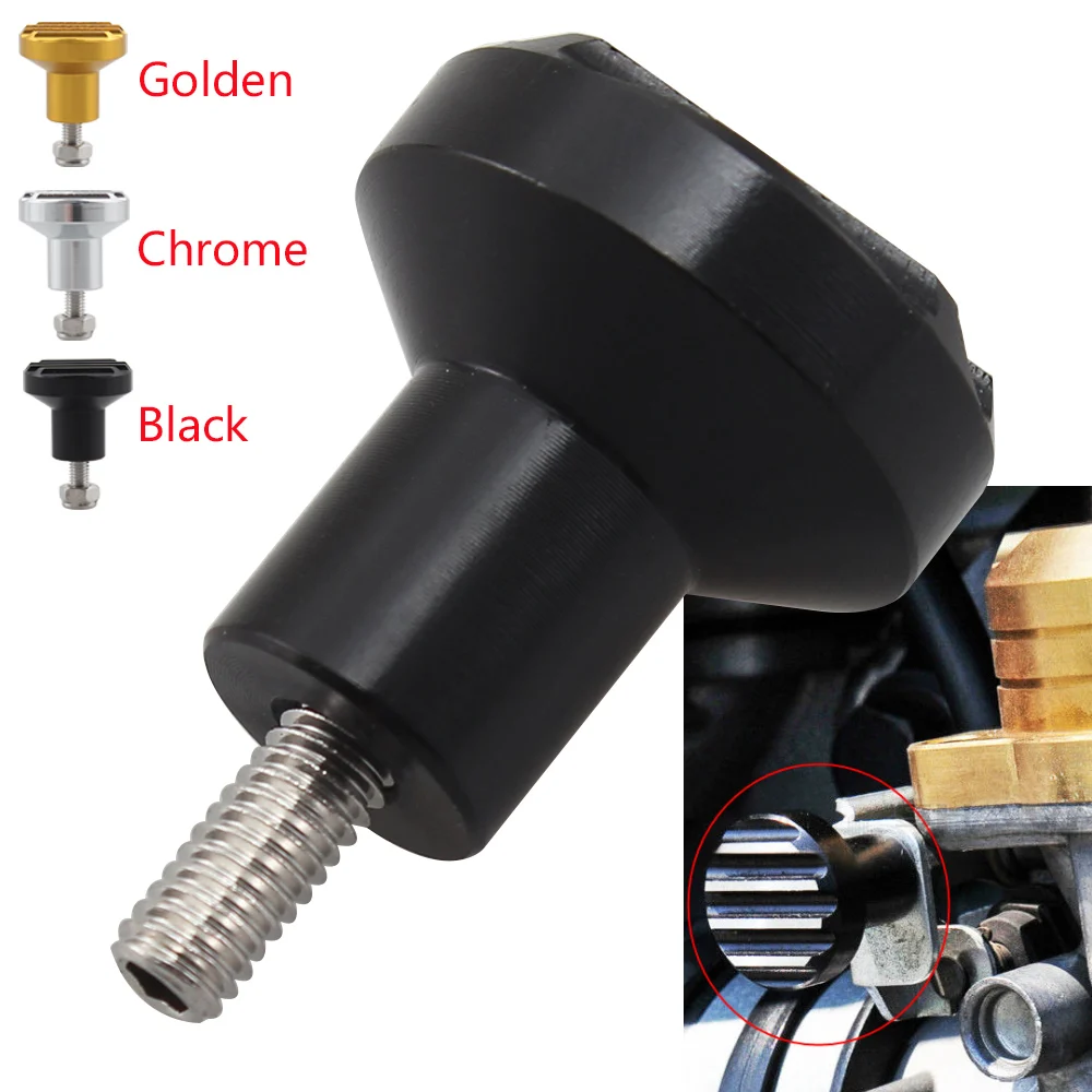 Accessori Moto Manopola Choke Carburatore Scanalato Per Triumph Scrambler Thruxton 900 Bonneville T100 Se America Speedmaster