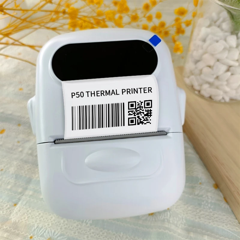 P50 Label Maker Machine Pocket Labeler Portable Thermal Sticker Printer for  Organizing Adhesive DIY Date Journal Study Stickers 20-57mm label Width  Support Wireless BT Connect Compatible wi 