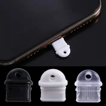 10pcs Type C Anti-lost Dust Plug Waterproof DIY Widgets Mobile Phone Dust Plug Portable Durable Charging Port Protector USB C 1