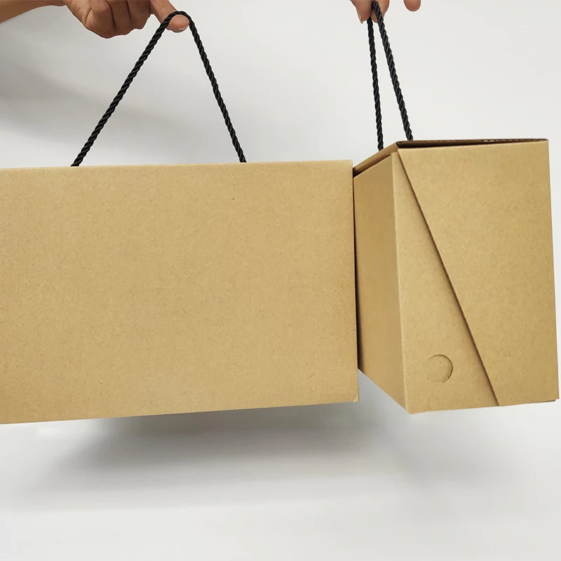 Cardboard Shoe Boxes with Handle – 3-Layer Corrugated Carton Gift Boxes for Packaging, ... - SKU CSB08560 - UGI Packaging