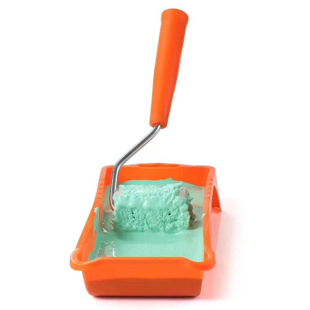 Paint Roller Kit 2 Inch High Density Foam Paint Roller Tray Liner Wall Painting Tools