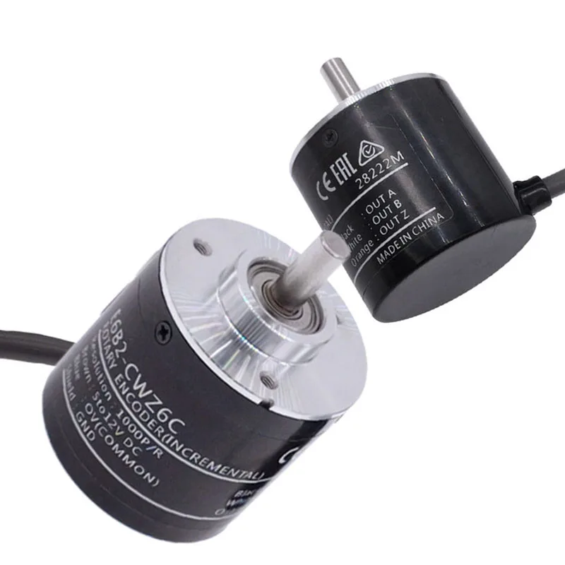 Description Picture 5 of item1 Pc E6B2C-WZ6C Rotary Encoder Rotational Incremental Type Rotary Switch Stable Pulse NPN 100-2000P/R DC 5-24V