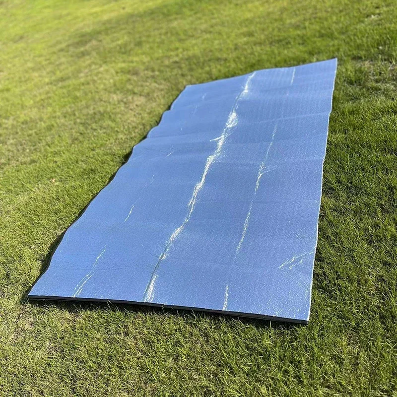 Outdoor Foldable Picnic Beach Moisture-proof Mattress Camping Mat Pad Silver Waterproof Camping Sleeping Mat Aluminum Foil