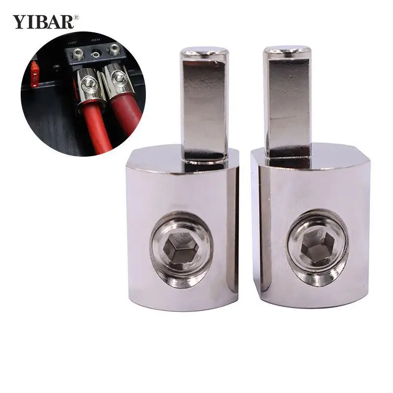 

1Pair Car Audio 1/0 Gauge To 4 Gauge Power Ground Wire Car Audio Modified Power Amplifier Pure Copper Terminal Power Supply