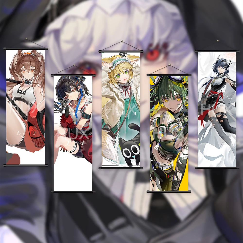 

Print Wall Art Living Room Anime Sexy Girl Cartoon Character Wall Art Hanging Scroll Canvas Painting Nordic Aesthetics HD Poster