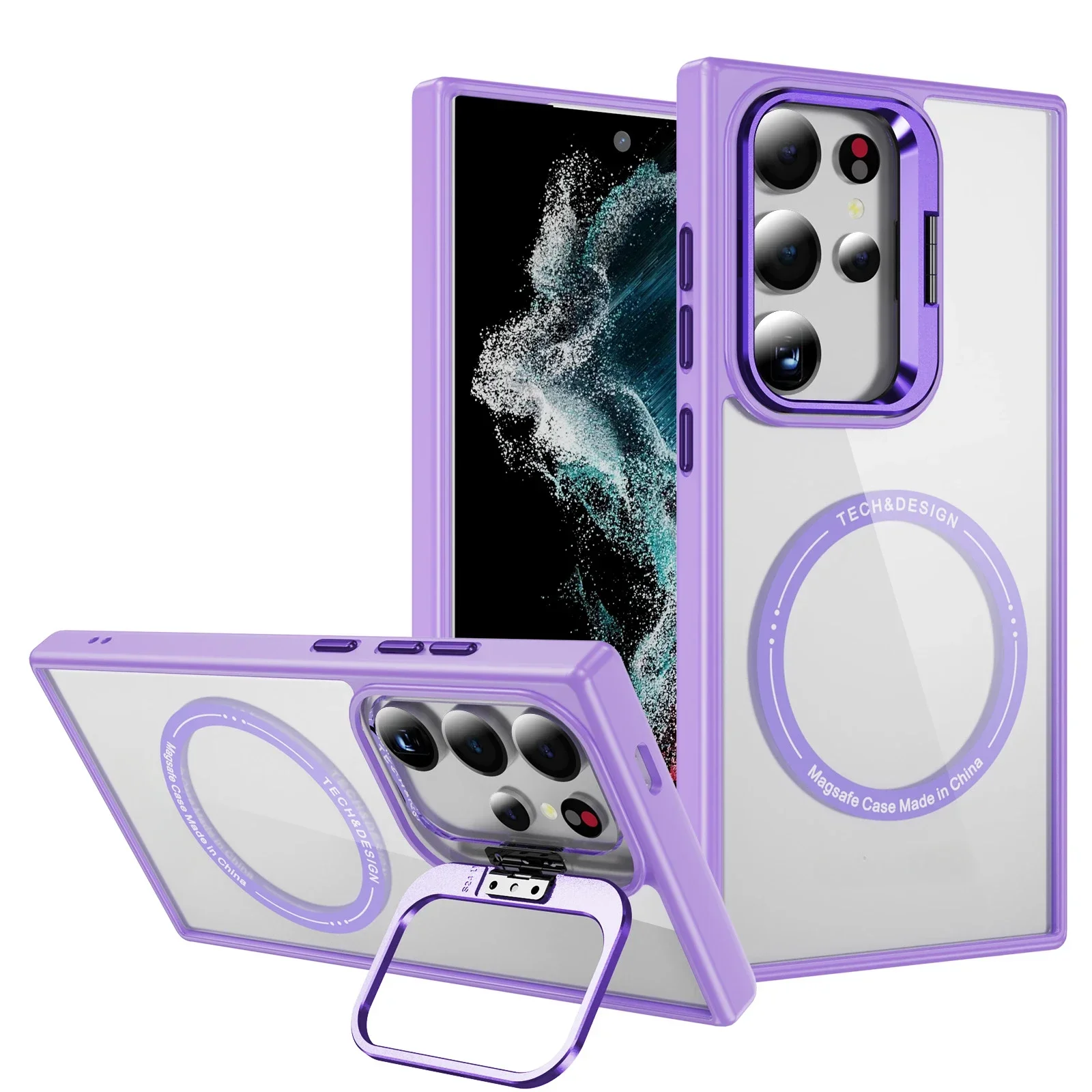 Magnetic Acrylic Transparent Phone Case - Shockproof Protective Cover