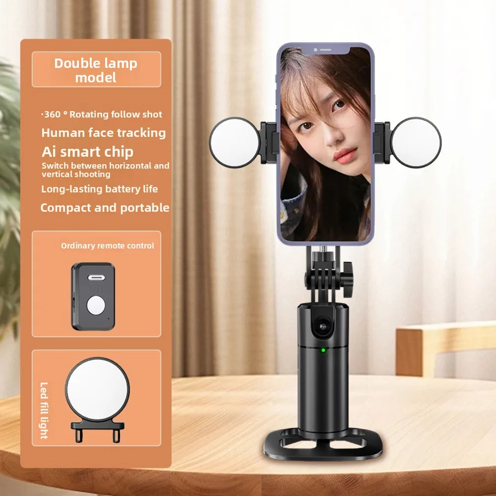Face Auto Tracking Intelligent 360° Rotating Smartphone Gimbal Smart Function Stabilizer_voghion.com
