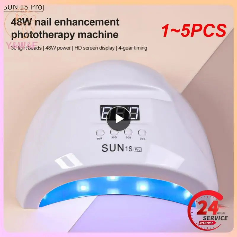 

1~5PCS Nail Lamp LED Nail Dryer For Acrylic Nail Gel Drying Lamp With Low Heat Mode Smart Sensor Nail Art Salon Manicure Machine