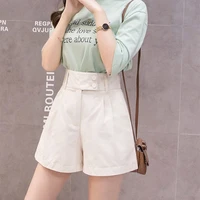 Women's Shorts Yellow Loose Wide High Waist Outdoor To Wear Comfy Streetwear Baggy Female Short Pants Aesthetic Harajuku Fashion - Image 5
