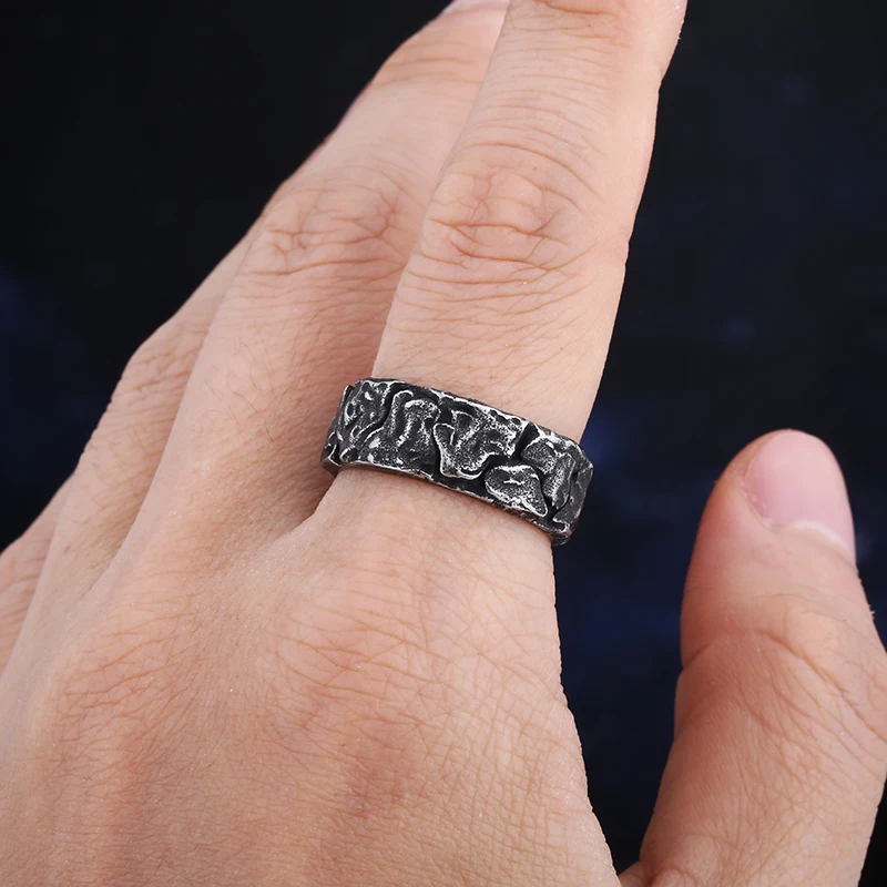 Stainless Steel Ring Finger Ring Wedding Rings Wedding Ring Viking Githic Style Stainless Steel Celtics Knot Ring Men Nordic Trinity Womens Band Jewelry Boyfriend Gift