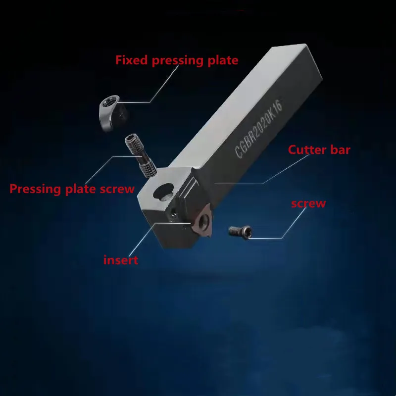 CGBR/L CGBR1616H32 CGBR2020K43 CGBR2525M32 그루빙 터닝 공구, TGF32R/GBA43R 카바이드 인서트 CNC 외부 공구 홀더 선반 바